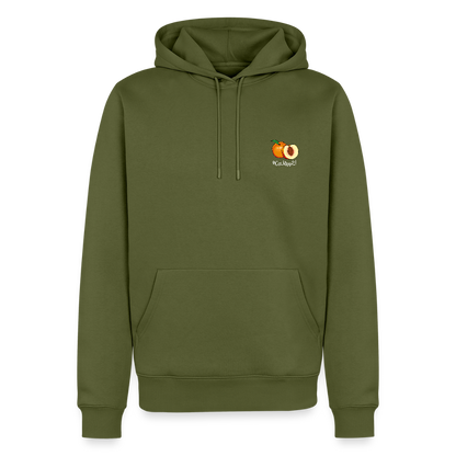 Herren Premium Hoodie - Plüschappel weiß - Khaki
