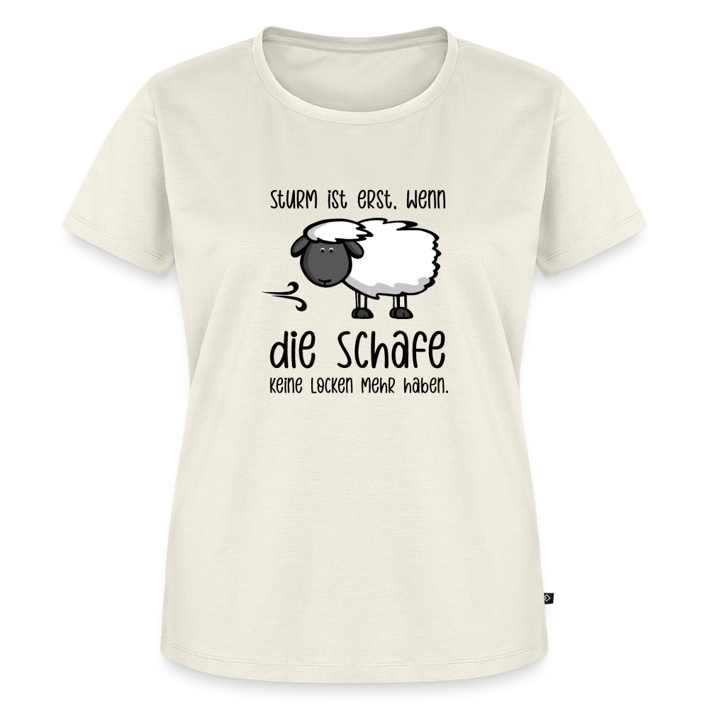Damen Premium Bio T-Shirt - Schaf - Naturweiß