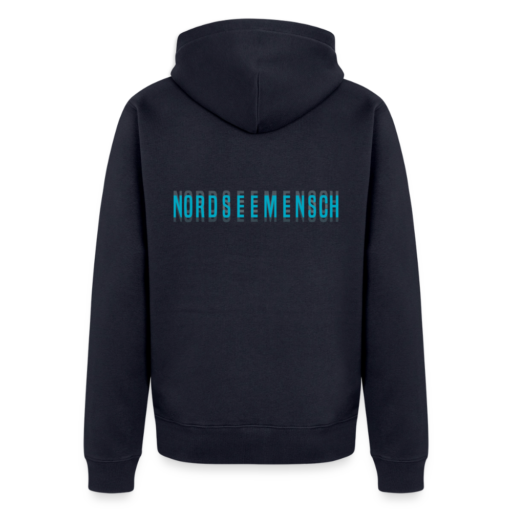 Nordseemensch - Herren Premium Kapuzenjacke - Navy