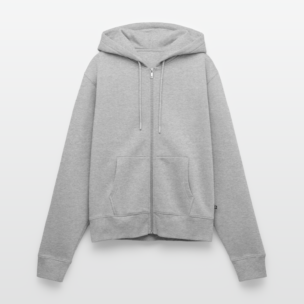 Meerchenhaft Damen Premium Kapuzenjacke im nordischen Stil - Grau meliert