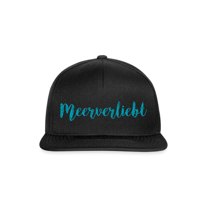 Snapback Cap - Meerverliebt - Schwarz/Schwarz