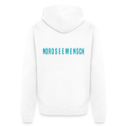 Nordseemensch - Herren Premium Kapuzenjacke - Weiß