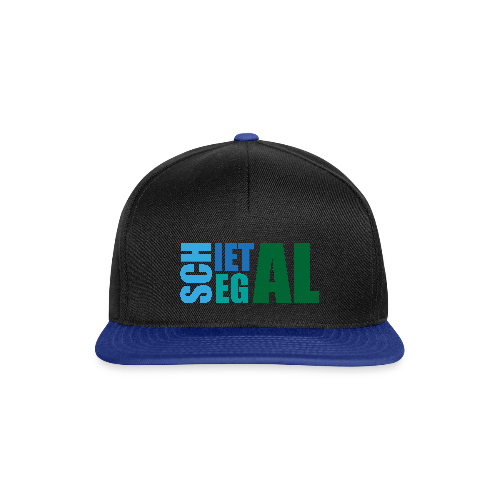 Snapback Cap - Schietegal - Schwarz/Königsblau