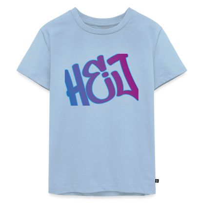 Kinder Premium T-Shirt "Hej" - Hellblau