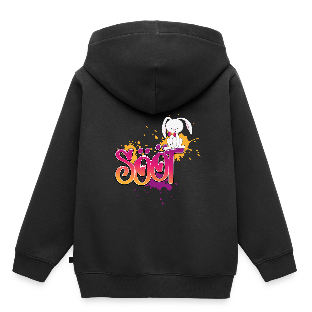 Kinder Premium Hoodie - sööt Haas - Schwarz