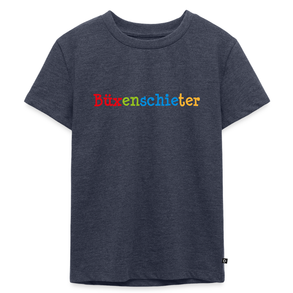 Kinder Premium T-Shirt - Büxenschieter - Jeansblau 