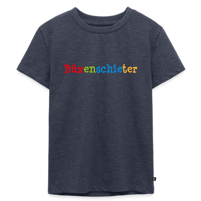 Kinder Premium T-Shirt - Büxenschieter - Jeansblau 