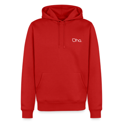 Oha (weiß) - Herren Premium Hoodie - Rot