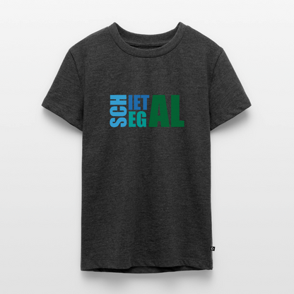 Teenager Premium T-Shirt "Schietegal" - Anthrazit meliert