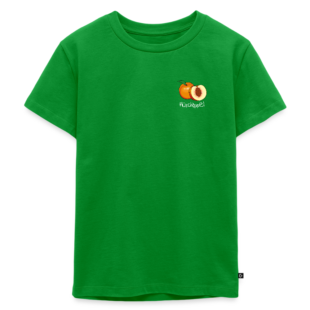 Kinder Premium T-Shirt - Plüschappel (weiss) - Grün