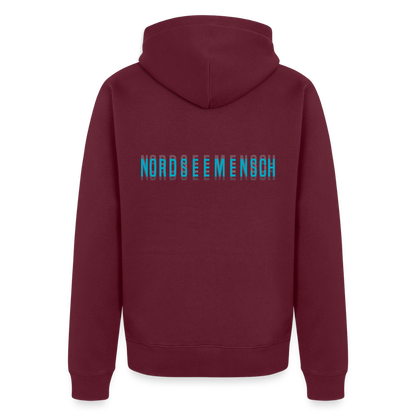 Nordseemensch - Herren Premium Kapuzenjacke - Burgunderrot