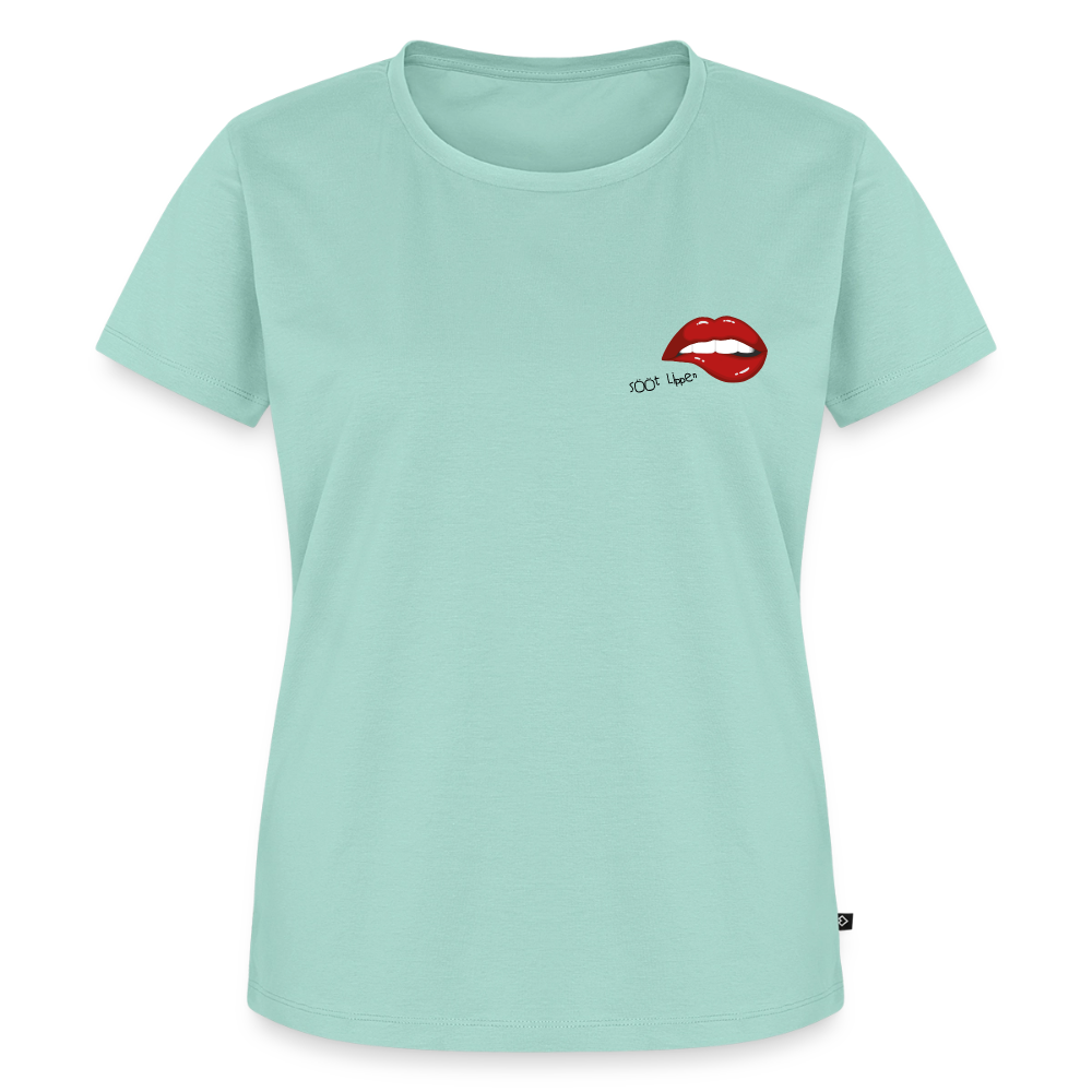 Damen Premium Bio T-Shirt - sööt Lippen - Mint 