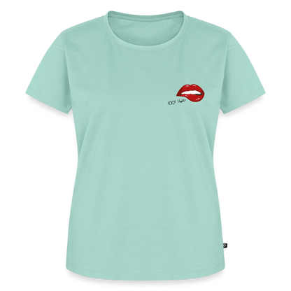 Damen Premium Bio T-Shirt - sööt Lippen - Mint 