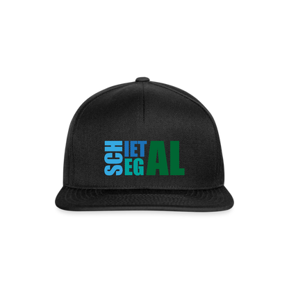 Snapback Cap - Schietegal - Schwarz/Schwarz