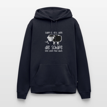 Herren Premium Hoodie - Schaf (weiss) - Navy
