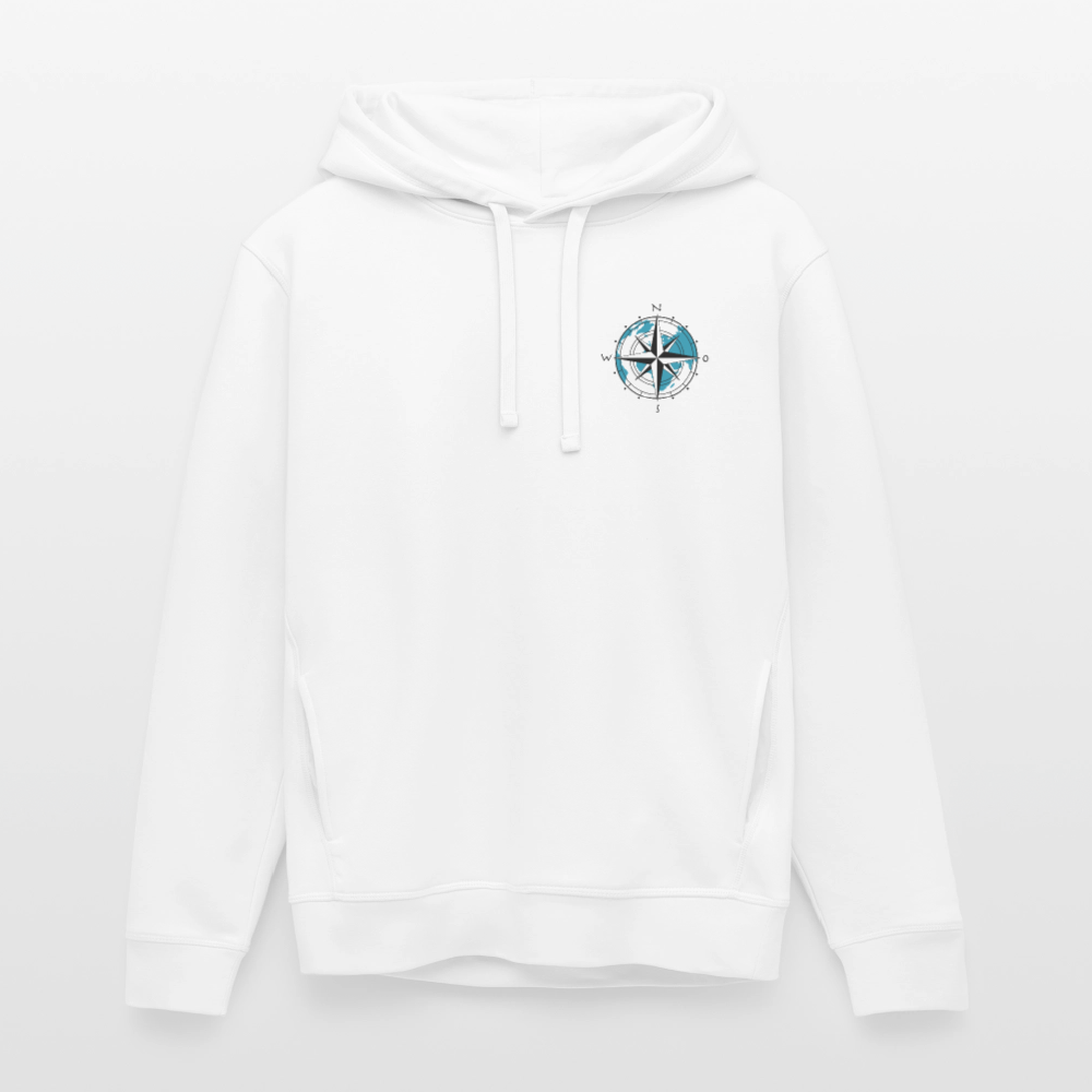 Unisex Bio-Hoodie - Kompass - Weiß