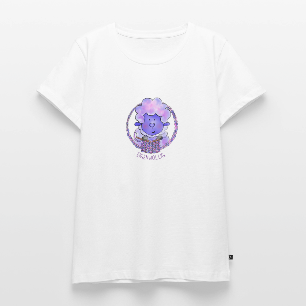 Frauen Premium T-Shirt - Eigenwollig - Weiß