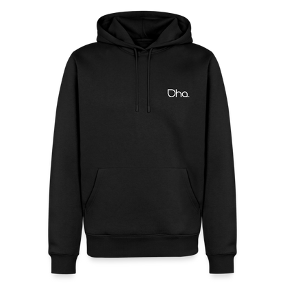 Oha (weiß) - Herren Premium Hoodie - Schwarz