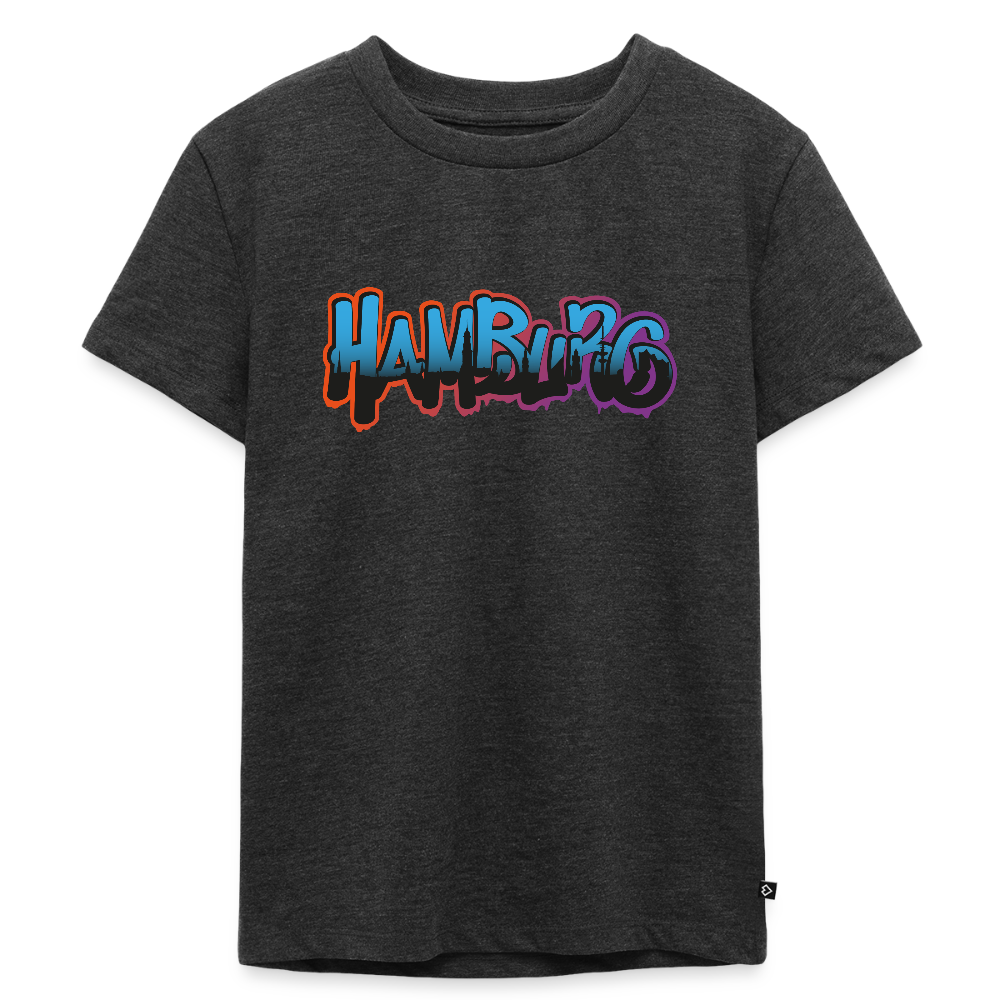 Kinder Premium T-Shirt - Hamburg - Anthrazit meliert