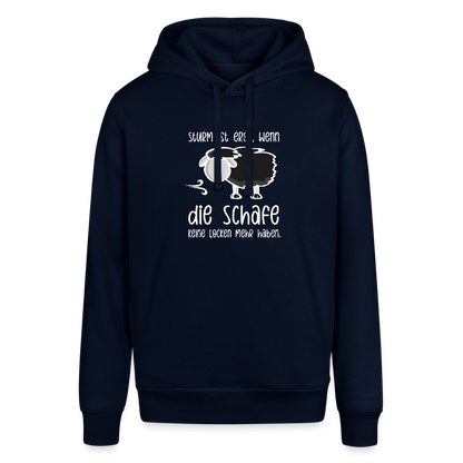 Unisex Bio-Hoodie - Schaf (weiss) - Navy
