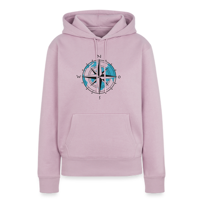 Damen Premium Hoodie - Kompass - Altrosa