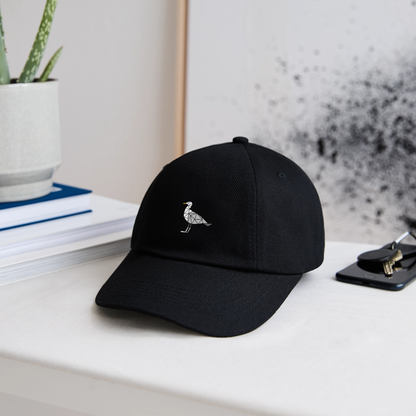 Möwe - Baseballkappe - Schwarz/Schwarz