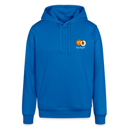 Unisex Bio-Hoodie - Plüschappel (weiss) - Königsblau