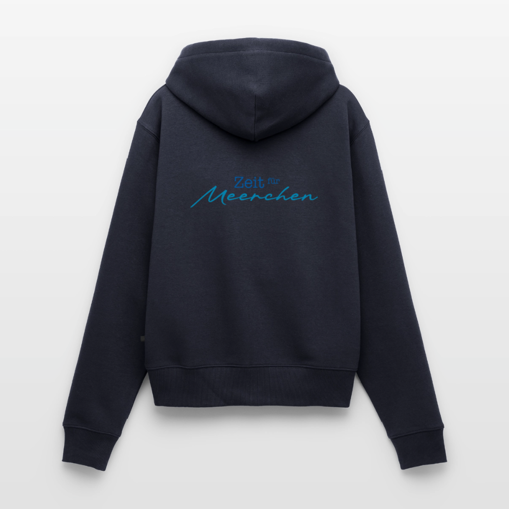 Damen Premium Kapuzenjacke - Zeit für Meerchen - Navy