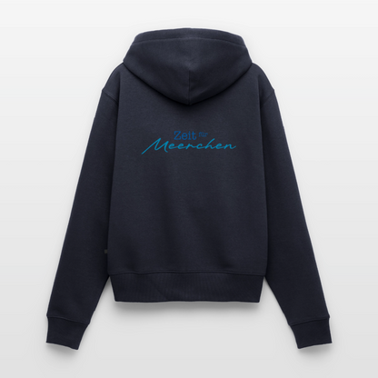 Damen Premium Kapuzenjacke - Zeit für Meerchen - Navy