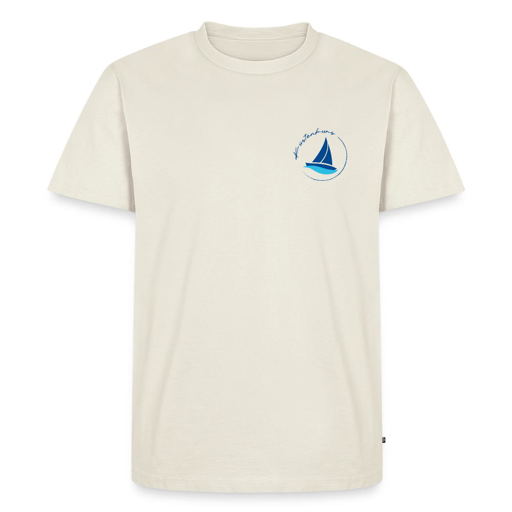 Küstenkurs - Herren Premium Bio T-Shirt - Naturweiß