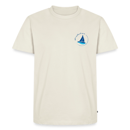 Küstenkurs - Herren Premium Bio T-Shirt - Naturweiß