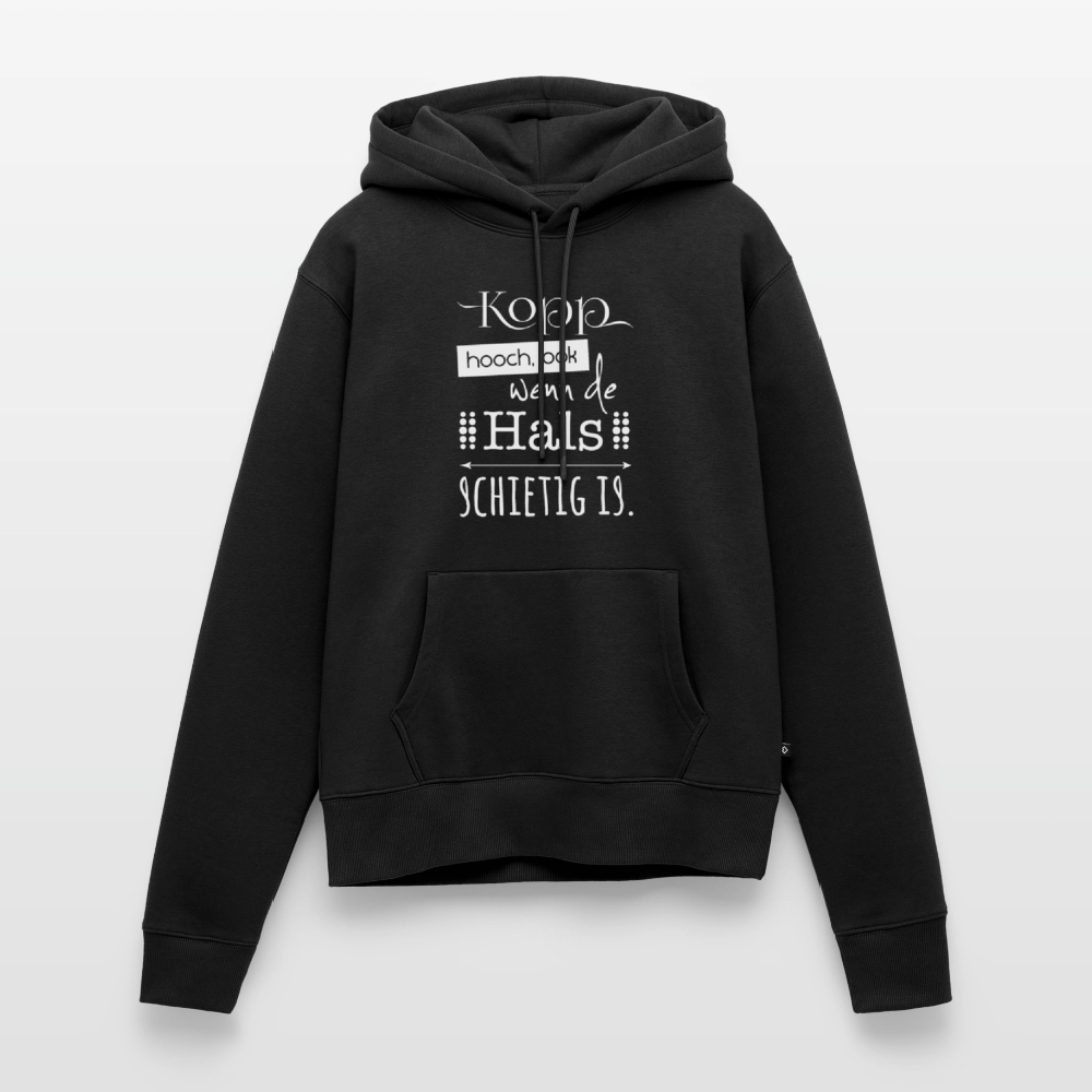 Damen Premium Hoodie - Kopp hooch (weiss) - Schwarz