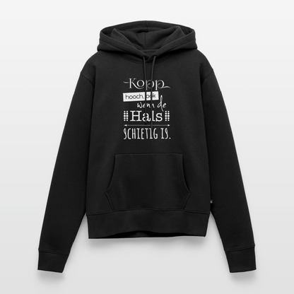 Damen Premium Hoodie - Kopp hooch (weiss) - Schwarz