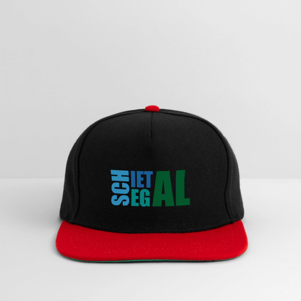 Snapback Cap - Schietegal - Schwarz/Rot