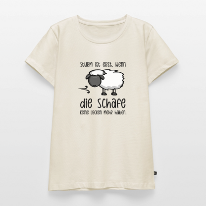 Damen Premium Bio T-Shirt - Schaf - Naturweiß