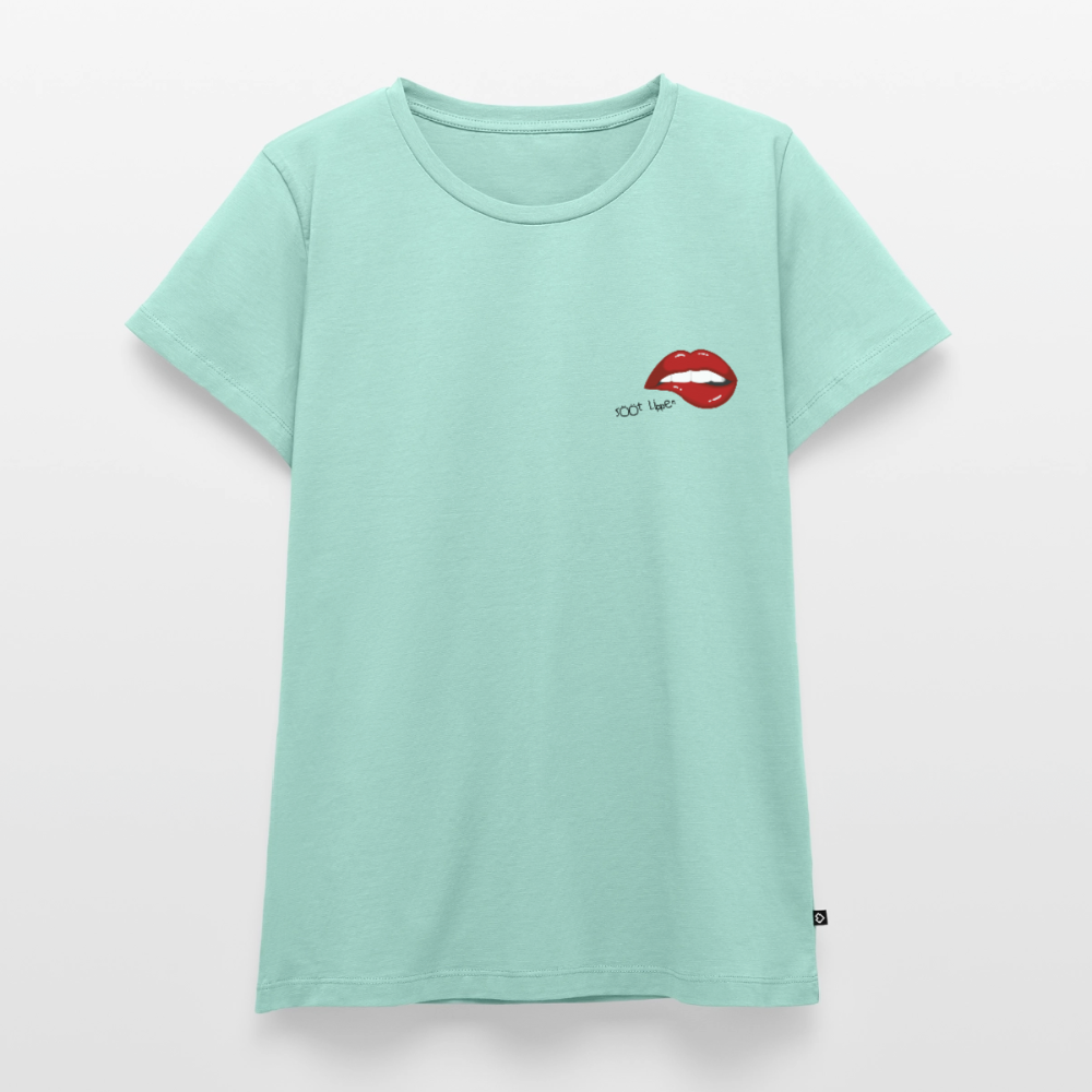 Damen Premium Bio T-Shirt - sööt Lippen - Mint 