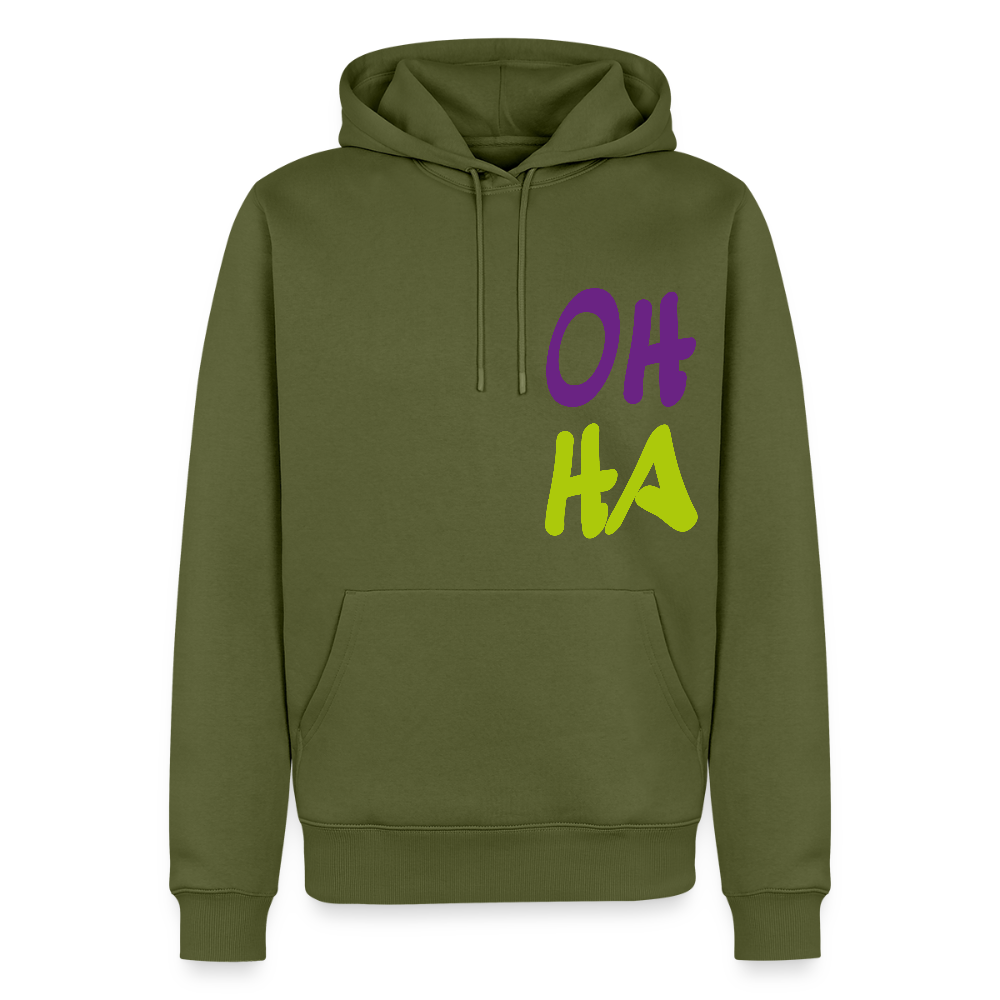 Herren Premium Hoodie - Oh ha - Khaki