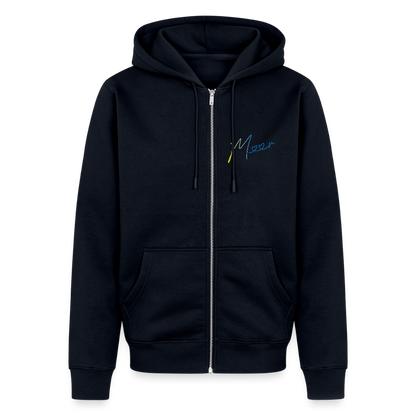Männer Premium Kapuzenjacke - Meer - Navy