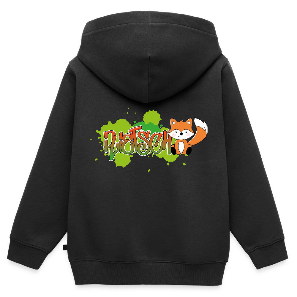 Kinder Premium Kapuzenjacke - plietsch Voss - Schwarz