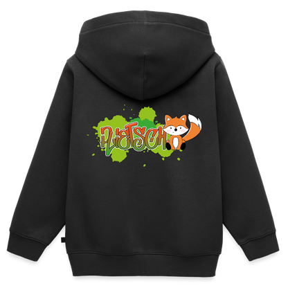 Kinder Premium Kapuzenjacke - plietsch Voss - Schwarz