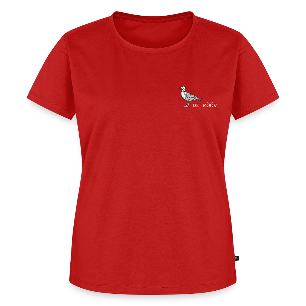 Damen Premium Bio T-Shirt - de Mööv (weiss) - Rot