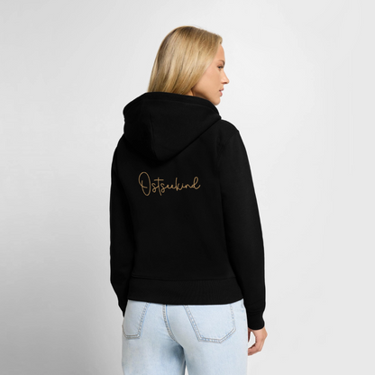 Damen Premium Kapuzenjacke - Ostseekind - Schwarz