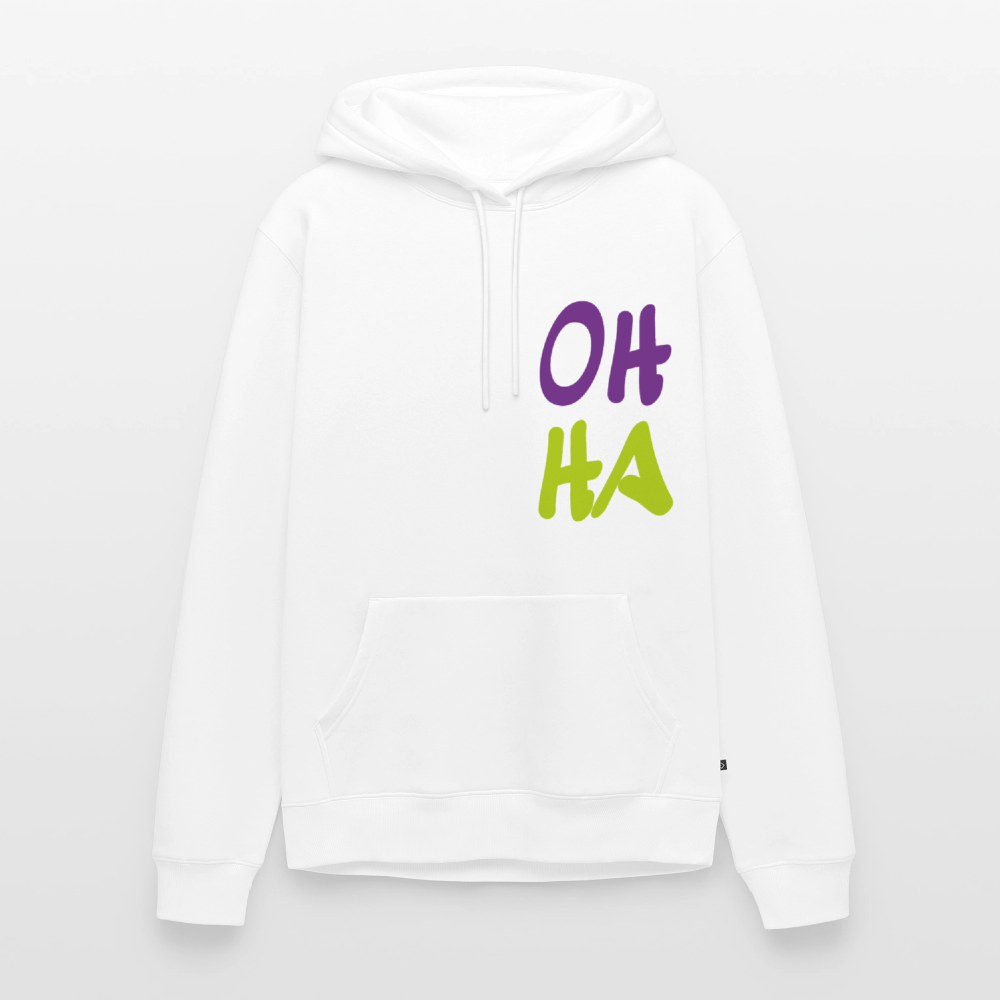 Herren Premium Hoodie - Oh ha - Weiß
