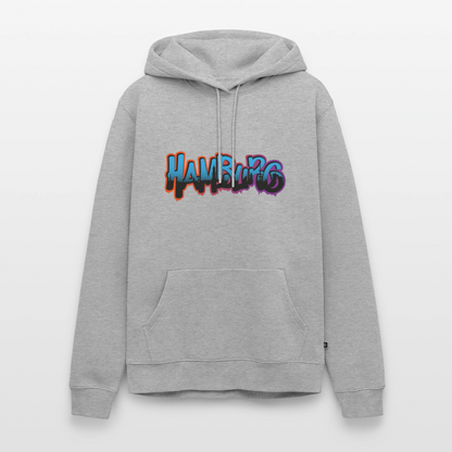 Herren Premium Hoodie - Hamburg - Grau meliert