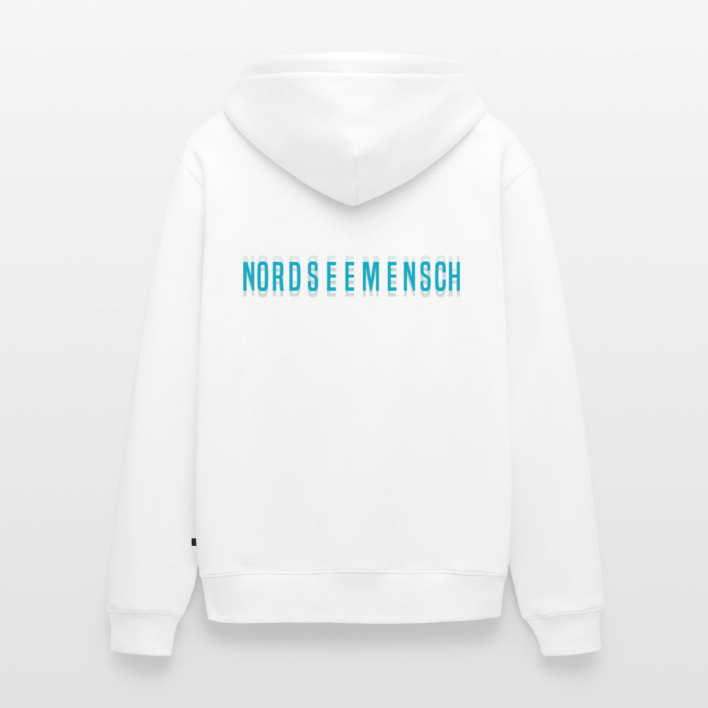 Nordseemensch - Herren Premium Kapuzenjacke - Weiß