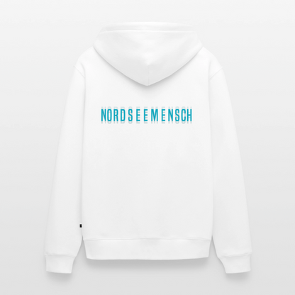 Nordseemensch - Herren Premium Kapuzenjacke - Weiß