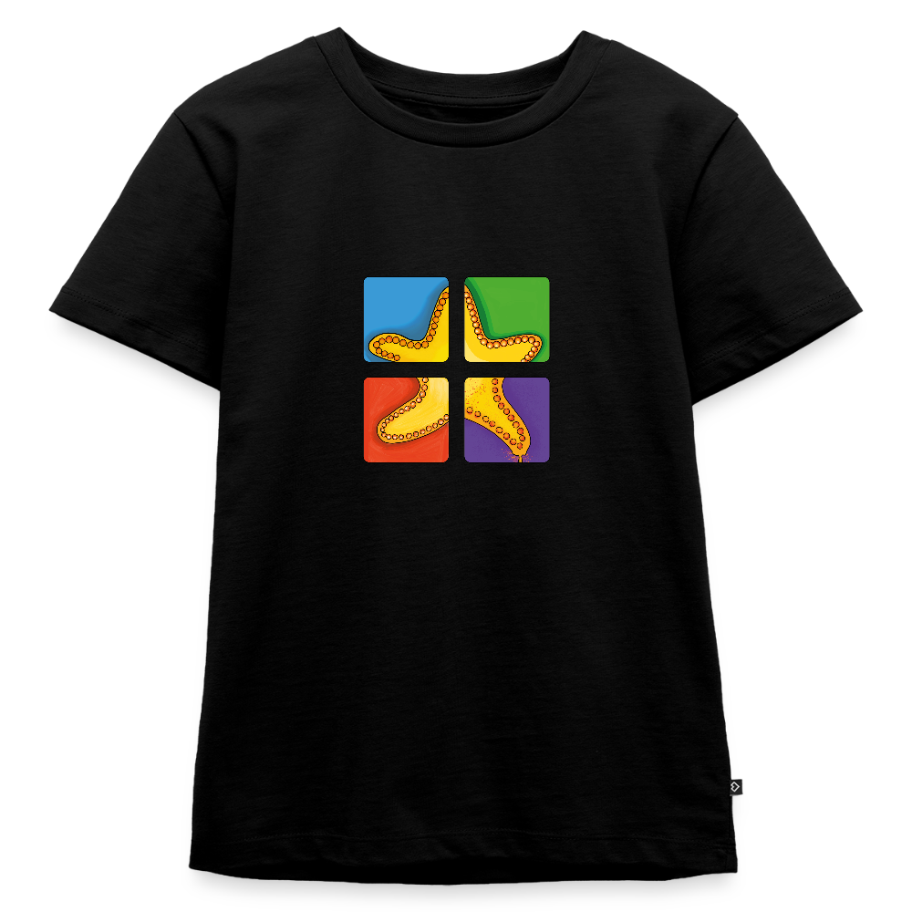 Kinder Premium T-Shirt - Seestern - Schwarz