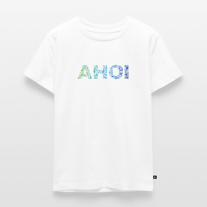Kinder Premium T-Shirt - Ahoi doodles - Weiß