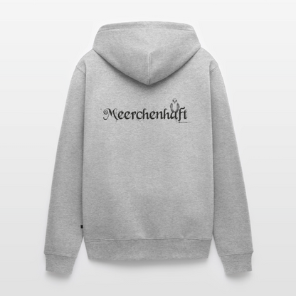 Meerchenhaft Herren Premium Kapuzenjacke im nordischen Stil - Grau meliert