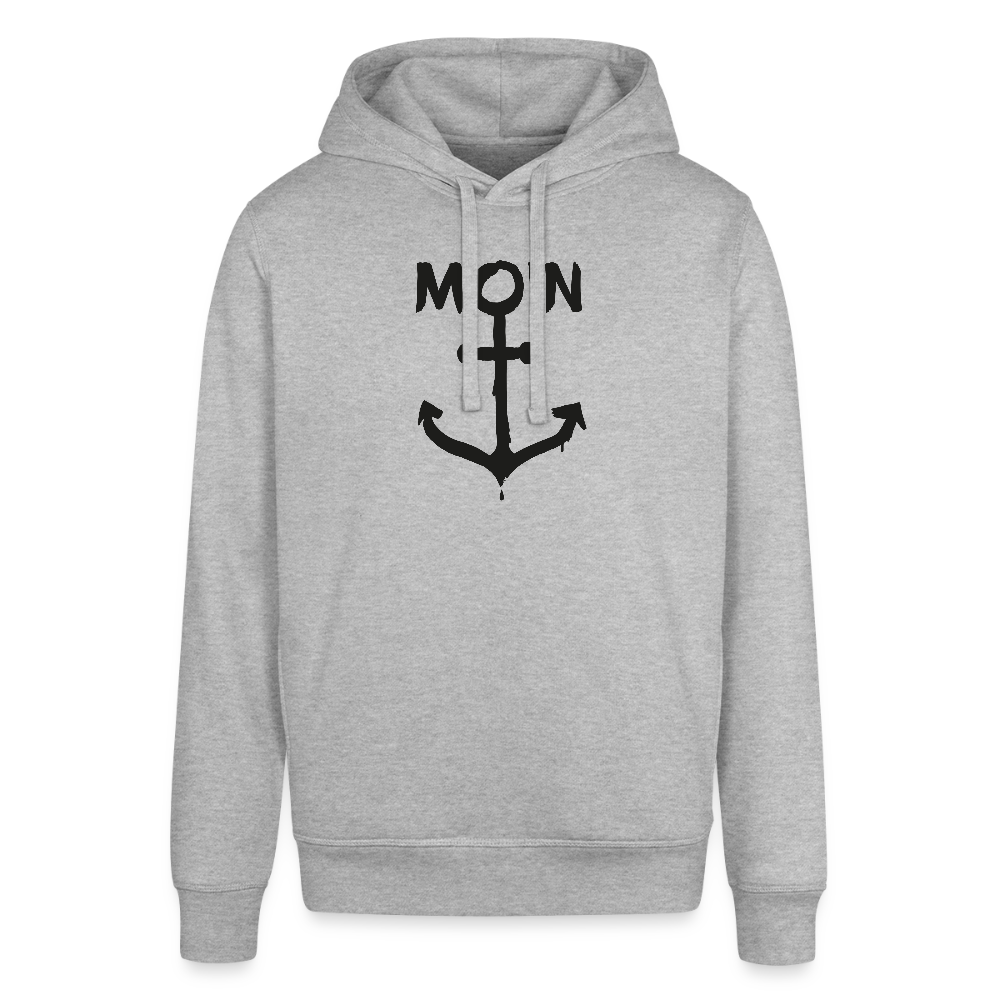Unisex Bio-Hoodie - Moin Anker - Grau meliert